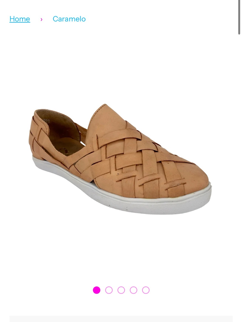 Fiesta Feet Carmelo Tan Leather Tennis Shoe